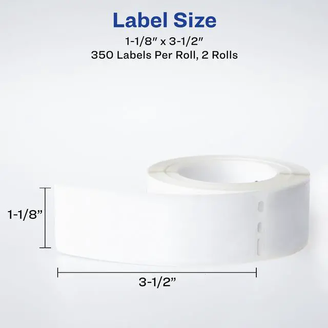 Alt view image 7 of 15 - Avery Thermal Roll Labels, 1-1/8" x 3-1/2", 700 Labels, 2 Rolls (4183)