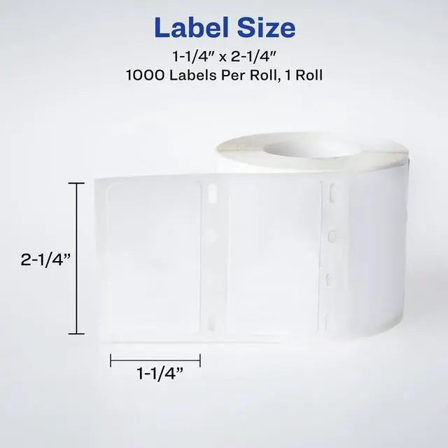 Alt view image 7 of 14 - Avery Thermal Roll Labels, 2.25" x 1.25", 1,000 White Labels (4186)