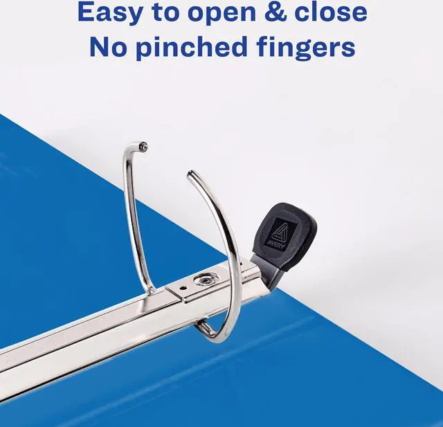 Alt view image 11 of 20 - Avery Heavy-Duty View Binder w/Locking EZD Rings 1" Cap Pacific Blue 79772