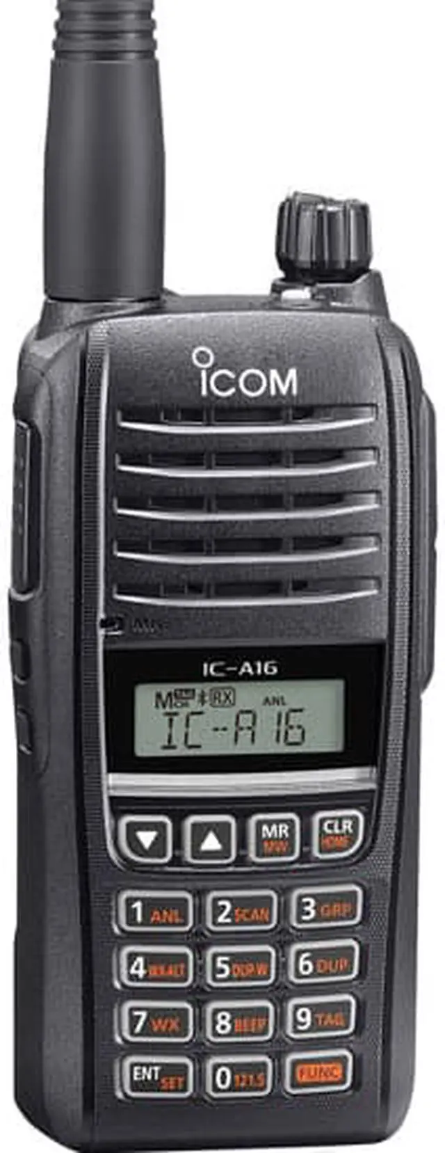Main image of Icom A16 8.33/25 kHz Ground to Air Radio  6W VHF AirBand Transciever IP67 1500 mW Loud Audio