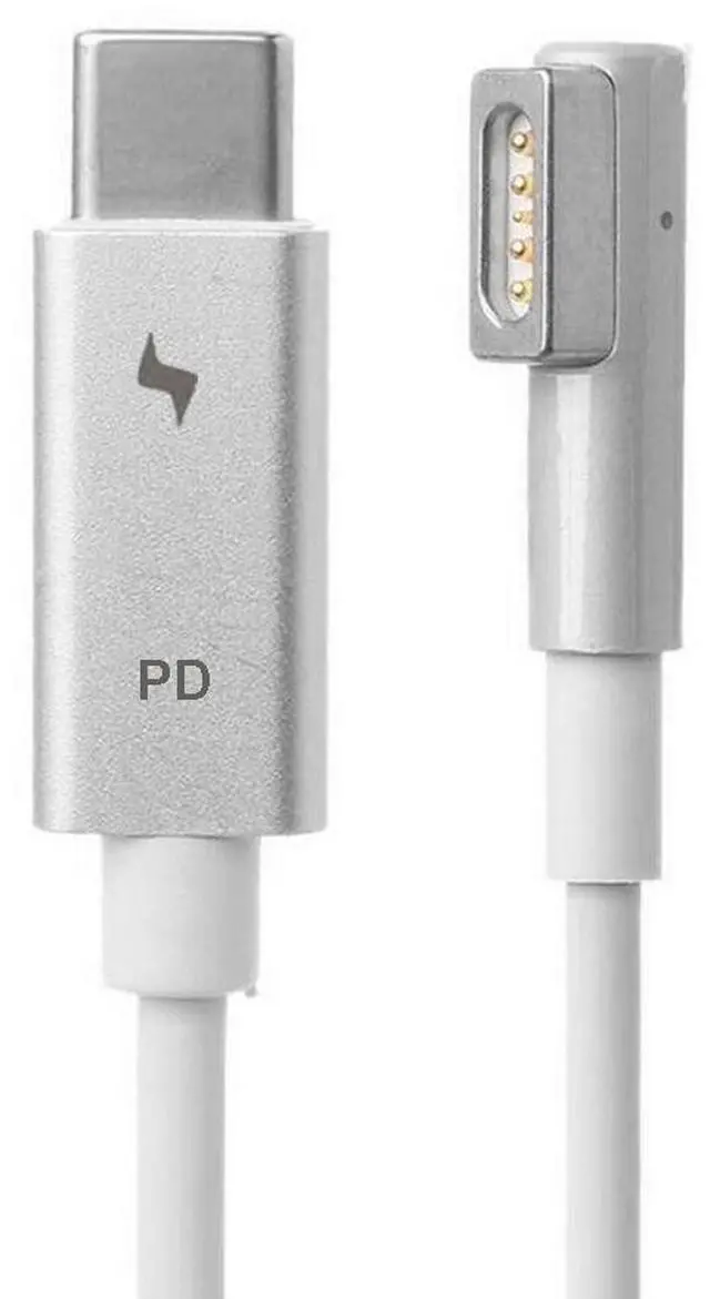 Main image of USB-C Type C to Magsafe 1 L-Tip Power Adapter Charging Cable Compatible with MacBook Air Pro 15 inch 17 inch Before Year 2012(with Magsafe 1 L Shape tip)