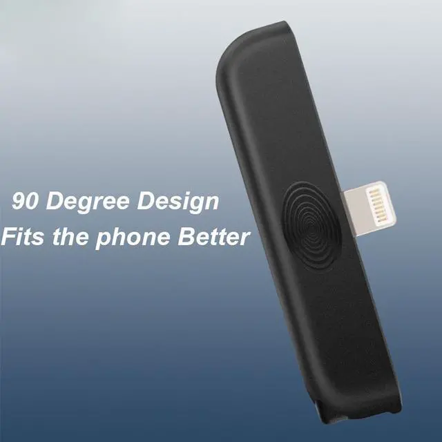 Alt view image 3 of 4 - (3 Pack) Right Angle iPhone Charger Cable Adapter, Lightning (Female) to Lightning (Male) Charging Adapter Work for iPhone, iPad, iPod and More Lightning Devices