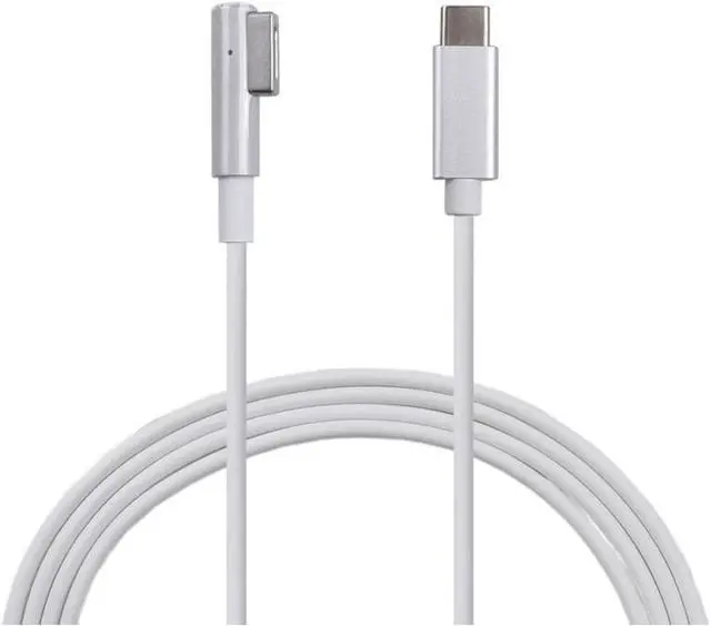 Alt view image 2 of 8 - USB-C Type C to Magnetic (L-Tip) Charging Cable for MacBook Air Pro 15 inch 17 inch Before Year 2012 White Color Requires Configuration(Above 60W USB-C Power)