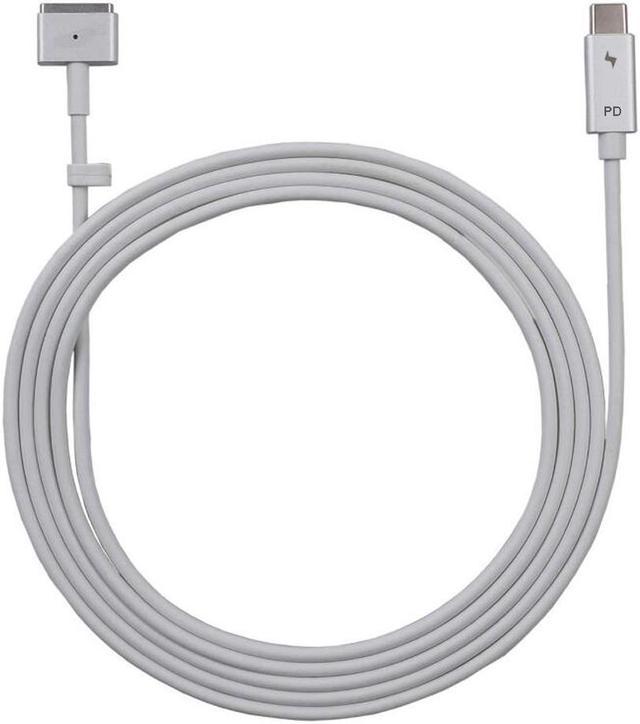 Compatible Magsafe 2 USB C Type C to Magnetic (T-Tip) Cable for MacBook Air  Pro (2012-2017), White