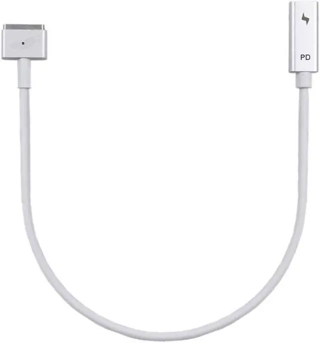 Alt view image 2 of 6 - 2-Pack USB C Type C Female to Magsafe 2 T-Tip Power Adapter PD Charger Cable for Apple Macbook Air A1465 A1466 11-inch 13-inch Apple Macbook Air 2012 New Model A1435  A1436