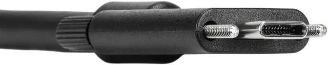 Alt view image 4 of 7 - Targus 1.8 Meter USB-C Male to USB-C Male Screw-In Cable 10Gb - 5.91 ft USB-C Data Transfer Cable for Docking Station, PC, MAC, Peripheral Device, Notebook - Black