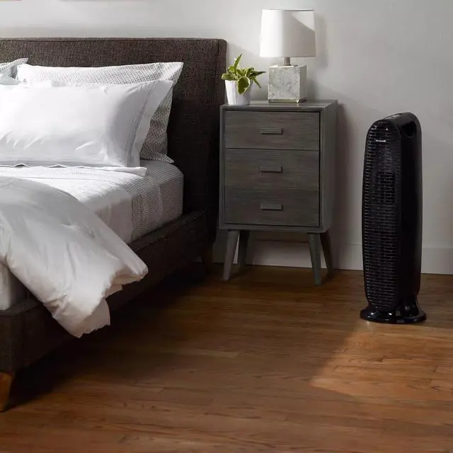 Alt view image 6 of 7 - Oscillating Tower Air Purifier w/Permanent IFD Filter,170 sq ft Room Capacity HWLHFD230B