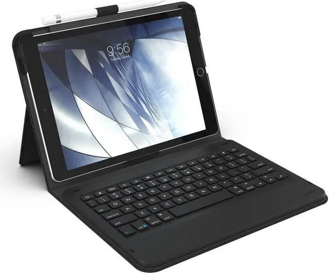 Alt view image 2 of 11 - ZAGG Messenger Folio Apple iPad 10.2 inches Portable Typing Wireless Keyboard and Case