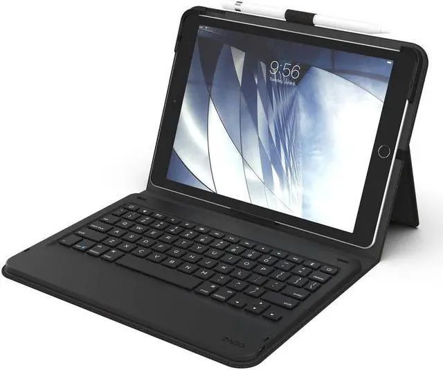 Alt view image 3 of 11 - ZAGG Messenger Folio Apple iPad 10.2 inches Portable Typing Wireless Keyboard and Case