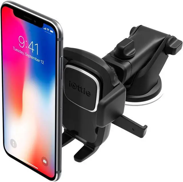 Alt view image 11 of 17 - iOttie - Easy One Touch 4 Dash & Windshield Mount for Mobile Phones - Black