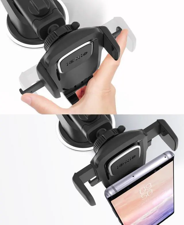Alt view image 12 of 17 - iOttie - Easy One Touch 4 Dash & Windshield Mount for Mobile Phones - Black