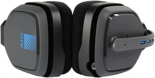 Alt view image 8 of 14 - Astro A10 Headset - Stereo - Mini-phone (3.5mm) - Wired - 32 Ohm - 20 Hz - 20 kHz - Over-the-ear, Over-the-head - Binaural - Circumaural - Blue, Gray