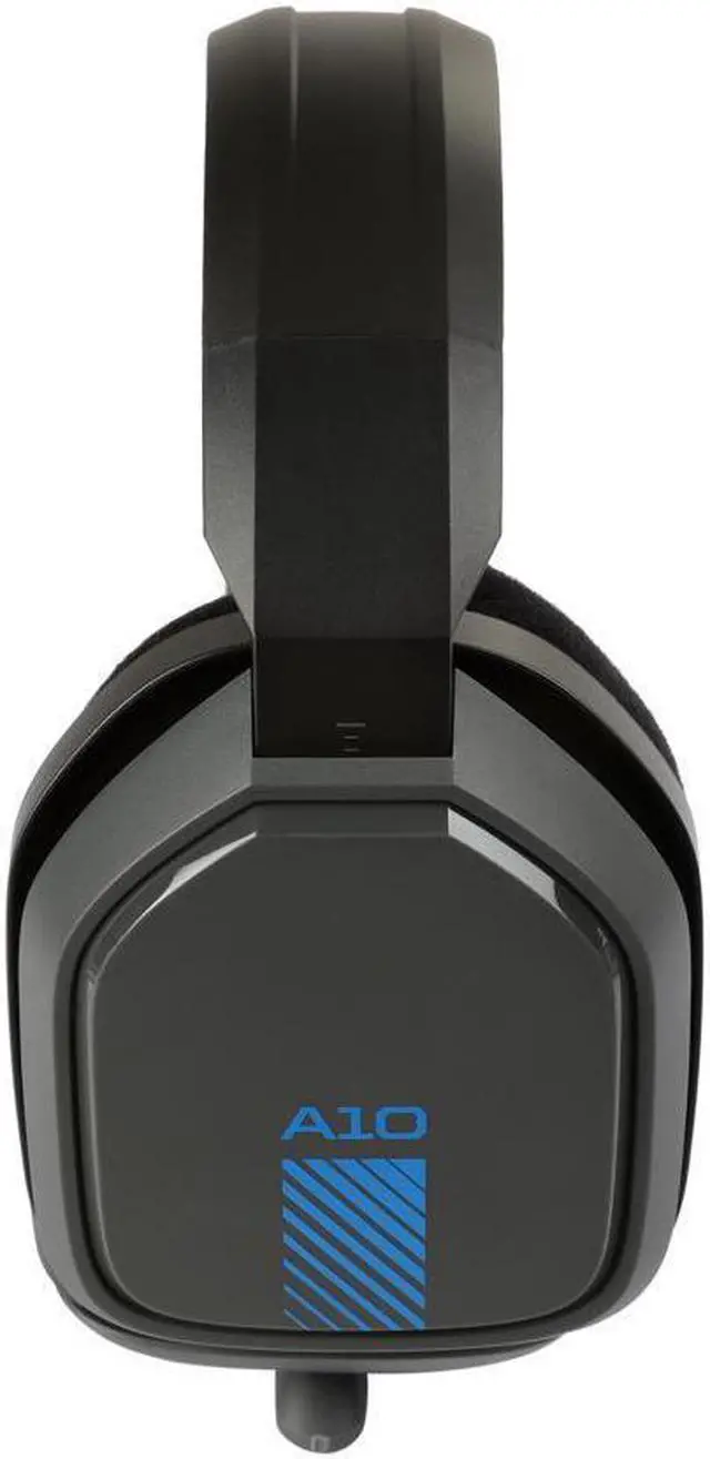 Alt view image 6 of 14 - Astro A10 Headset - Stereo - Mini-phone (3.5mm) - Wired - 32 Ohm - 20 Hz - 20 kHz - Over-the-ear, Over-the-head - Binaural - Circumaural - Blue, Gray
