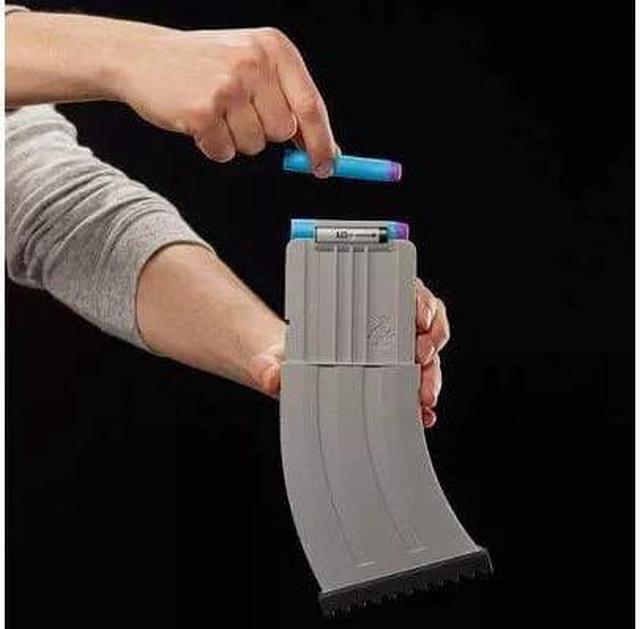 Alt view image 6 of 13 - NERF Fortnite AR-L Elite Dart Blaster Includes 10 Dart Clips and 20 Elite Darts, Yellow