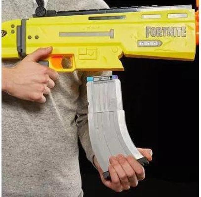 Alt view image 3 of 13 - NERF Fortnite AR-L Elite Dart Blaster Includes 10 Dart Clips and 20 Elite Darts, Yellow
