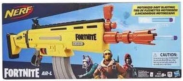 Alt view image 2 of 13 - NERF Fortnite AR-L Elite Dart Blaster Includes 10 Dart Clips and 20 Elite Darts, Yellow