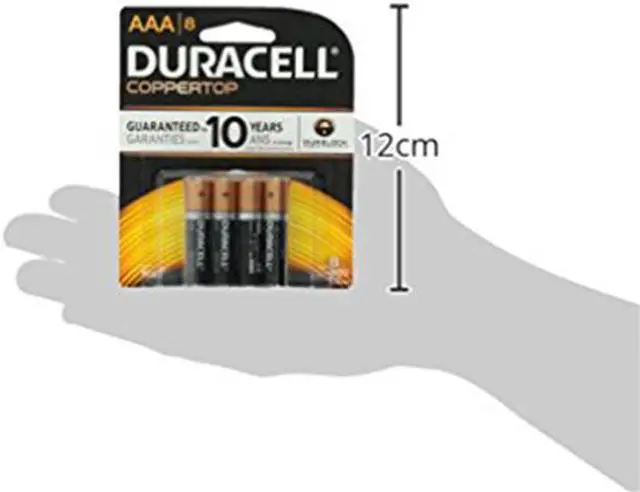 Alt view image 16 of 20 - DURACELL MN2400B8Z Duracell CopperTop AAA Alkaline Battery, 8 PK, 1.5VDC