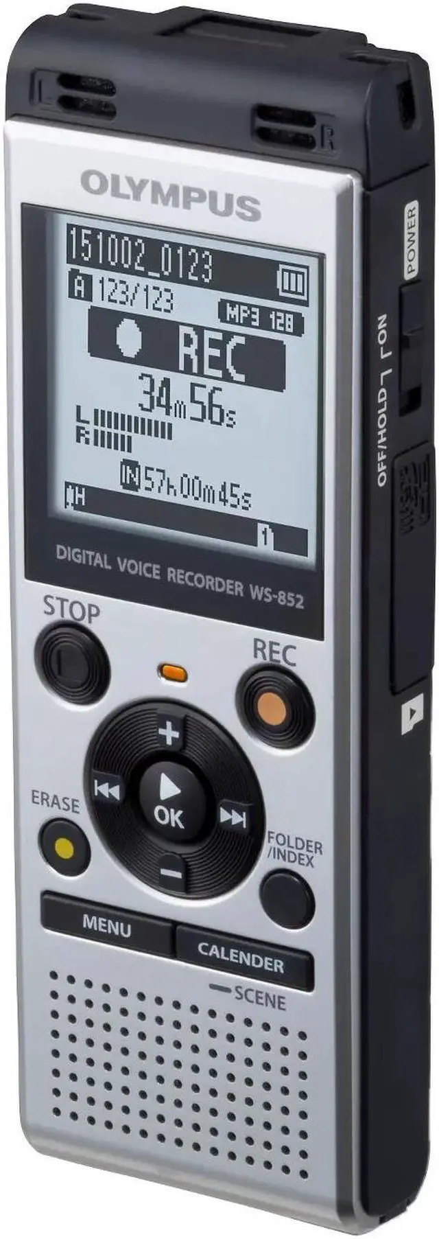 Alt view image 15 of 20 - Olympus WS-852 Digital Voice Recorder, Silver, V415121SU000