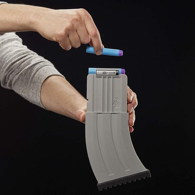 Alt view image 11 of 13 - NERF Fortnite AR-L Elite Dart Blaster Includes 10 Dart Clips and 20 Elite Darts, Yellow