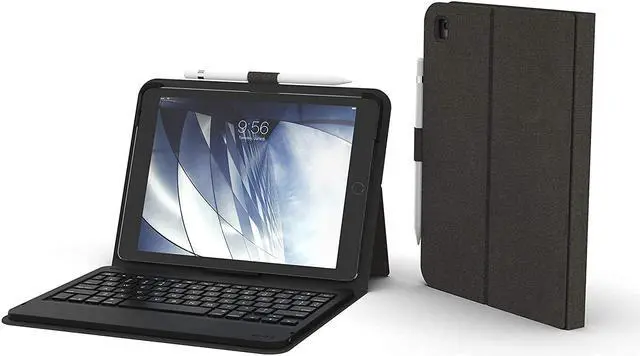 Main image of ZAGG ID8MBN Detachable Keyboard and Folio Case To Add To Your Tablet and Protect It, Fits Tablets Up To 9.7 Inch, Black