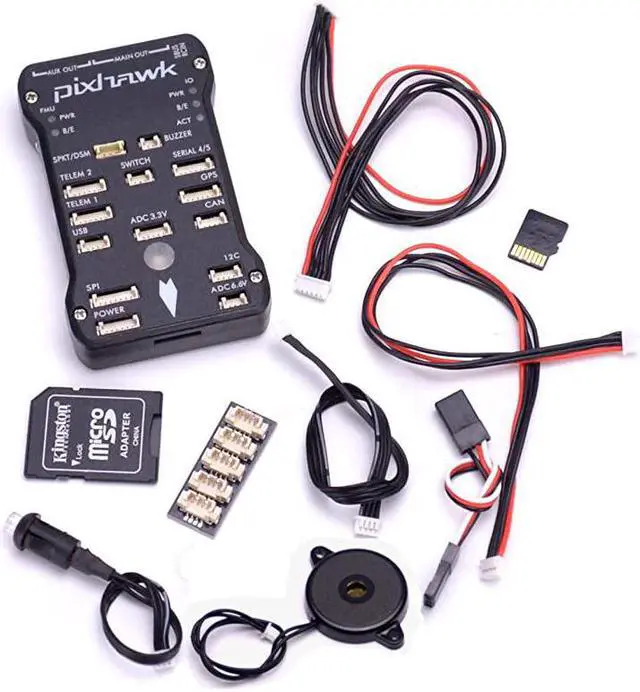 Alt view image 3 of 7 - Pixhawk PX4 Flight Controller PIX 248 32 Bit Flight Control Board+Safety Switch+Buzzer+I2C Splitter Expand Module+16GB SD Card