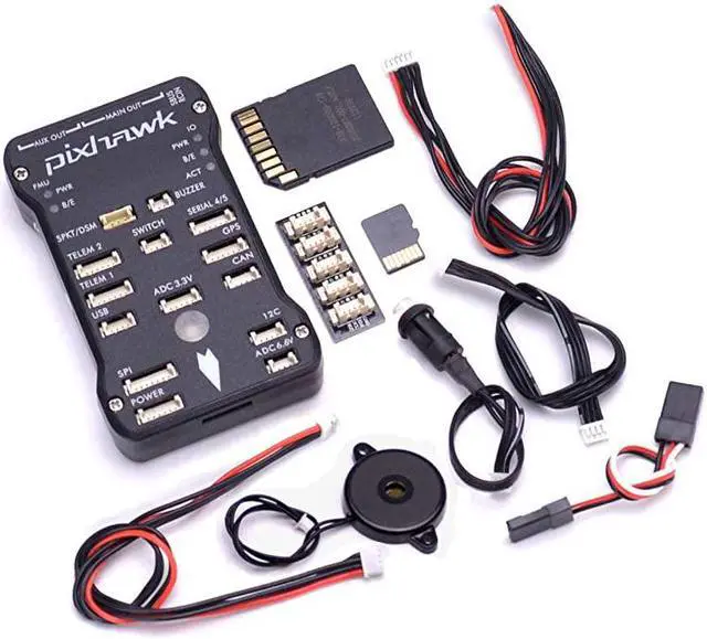 Alt view image 6 of 7 - Pixhawk PX4 Flight Controller PIX 248 32 Bit Flight Control Board+Safety Switch+Buzzer+I2C Splitter Expand Module+16GB SD Card