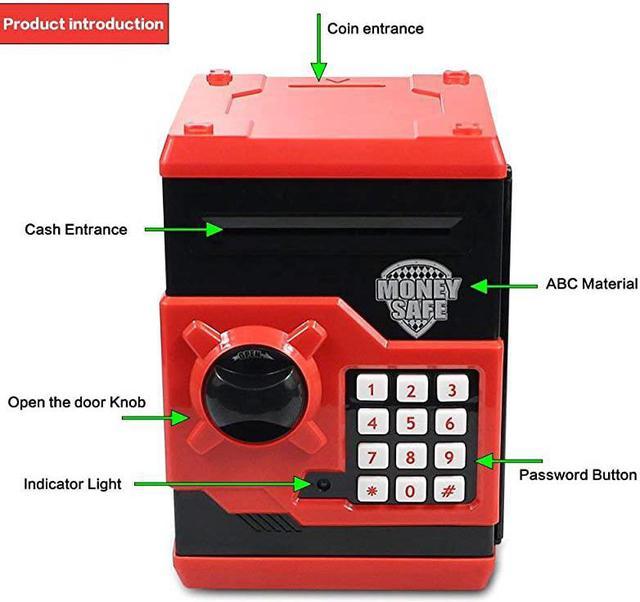 Piggy Bank Electronic Mini ATM for Kids Baby Toy Safe Coin Banks