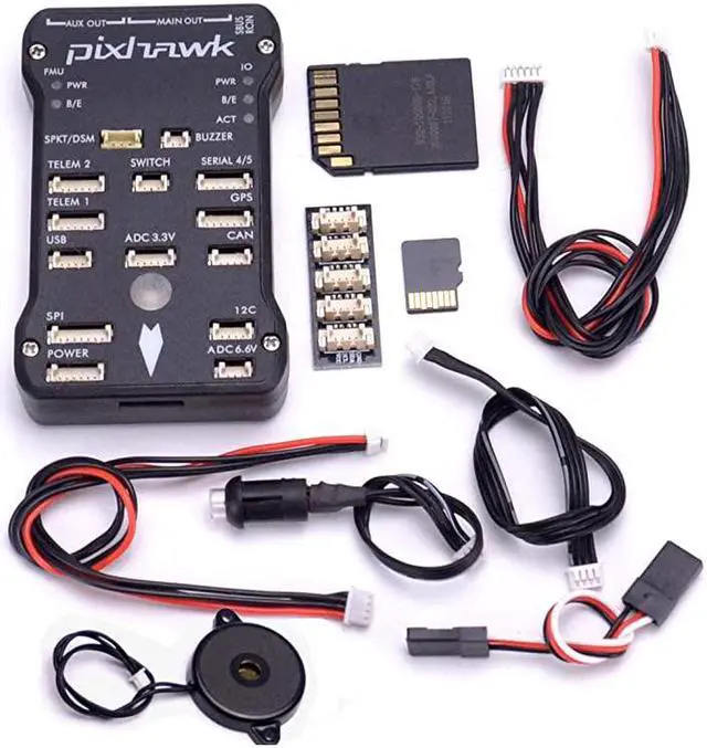 Main image of Pixhawk PX4 Flight Controller PIX 248 32 Bit Flight Control Board+Safety Switch+Buzzer+I2C Splitter Expand Module+16GB SD Card