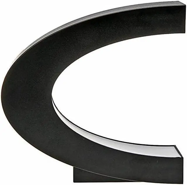 Alt view image 4 of 7 - Floating Globe with LED Lights C Shape Magnetic Levitation Floating Globe World Map for Desk Decoration BlackSilver