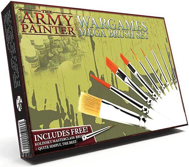 The Army Painter Wargamer: Large Drybrush - Hobby Miniature Model Paint  Brush with Synthetic Toray Hair - Model Brushes & Miniature Paint Brushes  for Miniature Painting The Army Painter Paint Set 