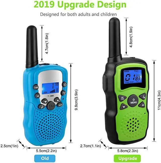 Alt view image 3 of 6 - Walkie Talkies for Kids 4 PacksTwo Way Radio Family Talkabout for Adults Long RangeOutdoor Camping Fun Toys Birthday Present Xmas Gifts for 3 4 5 6 7 8 9 10 Year Old Girls Boys No Battery