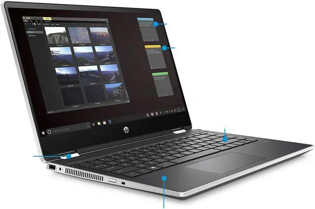 Alt view image 3 of 4 - HP Pavilion x360 - 14t 14-dh2011nr X Home & Business Laptop 2-in-1 (Intel i5-1035G1 4-Core, 32GB RAM, 512GB PCIe SSD, 14.0" Touch  Full HD (1920x1080), Intel UHD Graphics, Active Pen, Win 10 Home)