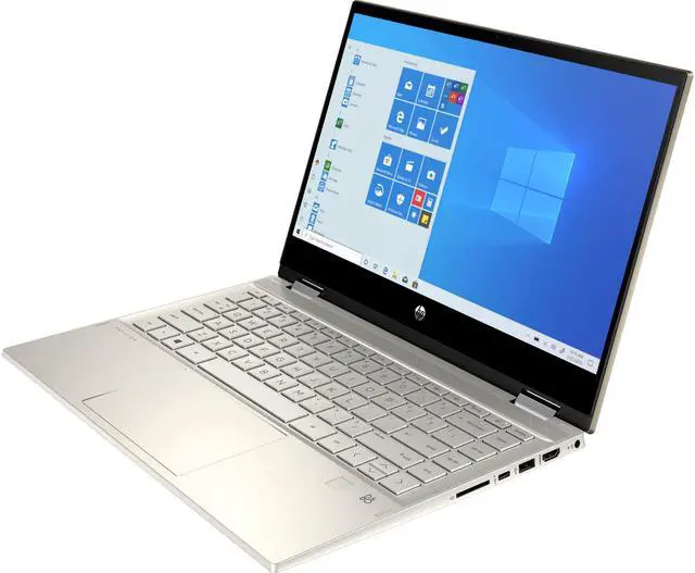 Alt view image 2 of 6 - HP Pavilion x360 - 14m-dw0023dx Home and Business Laptop-2-in-1 (Intel i5-1035G1 4-Core, 16GB RAM, 512GB PCIe SSD, 14.0" Touch  Full HD (1920x1080), Intel UHD Graphics, Fingerprint, Wifi, Win 10 Home)