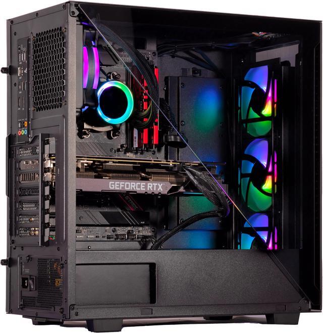 Alt view image 3 of 7 - Velztorm Black Gladio Custom Built Gaming PC (AMD Ryzen 9 5900X, 16GB RAM, 1TB m.2 SATA SSD + 3TB HDD (3.5), NVIDIA GeForce GTX 1050 Ti, Wifi, 1xUSB 3.2, 4xUSB 3.1, 2xUSB 3.0, Win 10 Home)