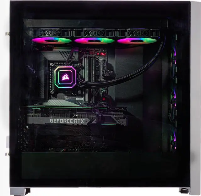 Alt view image 4 of 7 - Velztorm Aciex 13th Gen  CTO Gaming Desktop (Intel i9-13900K (Raptor Lake) 24-Core, RTX 3090 24GB, 32GB DDR5 4800MHz RAM, 2TB PCIe SSD + 6TB  HDD, 360 mm AIO, 1000W PSU, WiFi 6, BT 5.2, Win10P)