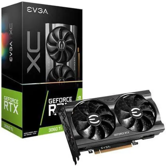 Main image of EVGA GeForce RTX 3060 Ti XC GAMING Video Card, 08G-P5-3663-KL, 8GB GDDR6, Metal Backplate, LHR