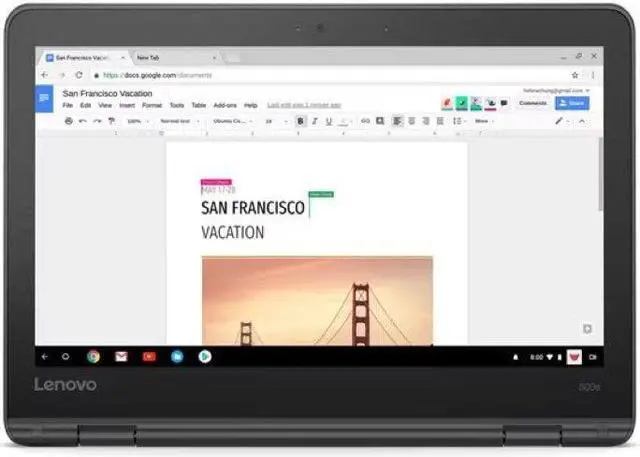 Alt view image 7 of 7 - Lenovo 300e 11.6" Laptop Gen2 Celeron N4020 4GB 32GB eMMC Chrome OS- (Manufacturer Recertified)