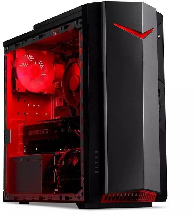 Alt view image 3 of 4 - Acer Nitro 50 Gaming Desktop Intel i5-11400 GeForce GTX 1650 8GB 512GB W11H WiFi