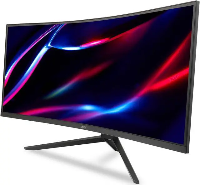 Alt view image 3 of 6 - Acer Nitro ED343CUR VBMIIPPX 34” Curved 1000R 3440x1440 165Hz Refresh rate up to 0.5ms response time AMD FreeSync Premium Gaming HDR Monitor, HDMIx2, DisplayPortx2
