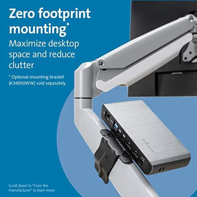 Alt view image 6 of 14 - Sd5550t Thunderbolt 3 And Usb-C Dual 4K Hybrid Docking Station60W PdWindows And Mac (K38131na)