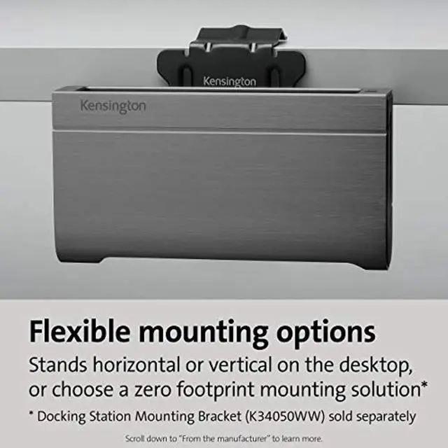 Alt view image 6 of 14 - Thunderbolt 3 And Usb-C Docking Station Sd5600t100W Power Delivery, Sd Card Readers, Dual 4K Hdmi Or Displayport, For Mac, Windows And Surface (K34009us)