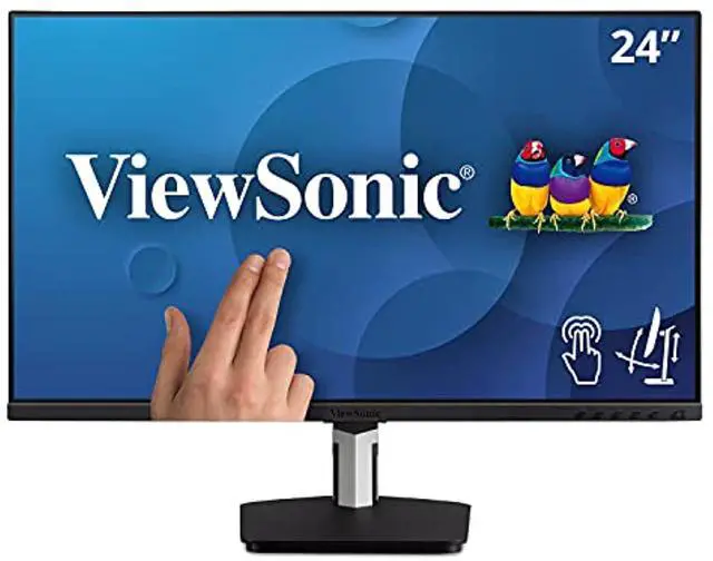 Main image of Td2455 24 Inch 1080P Ips 10-Point Multi Touch Screen Monitor With Advanced Dual-Hinge Ergonomics Usb C Hdmi And Displayport Out, Black