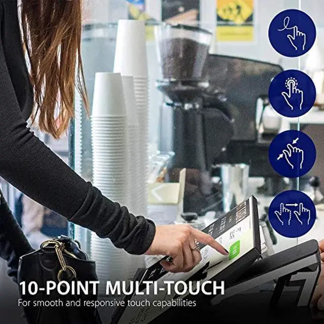 Alt view image 3 of 7 - Td2455 24 Inch 1080P Ips 10-Point Multi Touch Screen Monitor With Advanced Dual-Hinge Ergonomics Usb C Hdmi And Displayport Out, Black