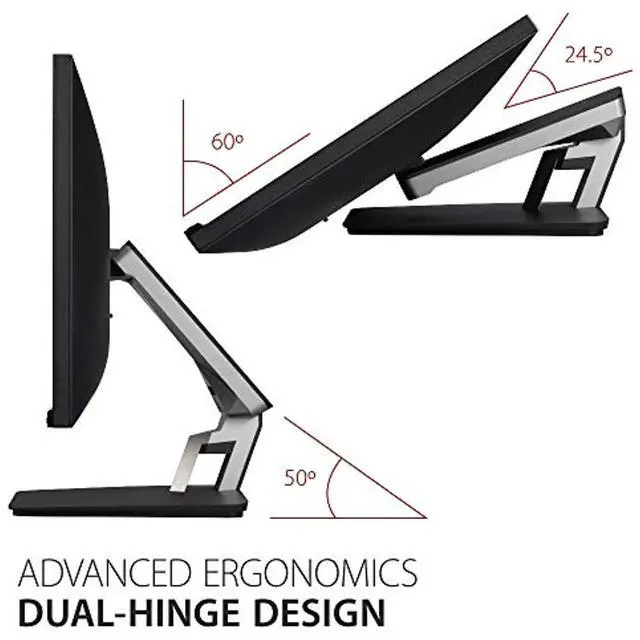 Alt view image 5 of 7 - Td2455 24 Inch 1080P Ips 10-Point Multi Touch Screen Monitor With Advanced Dual-Hinge Ergonomics Usb C Hdmi And Displayport Out, Black