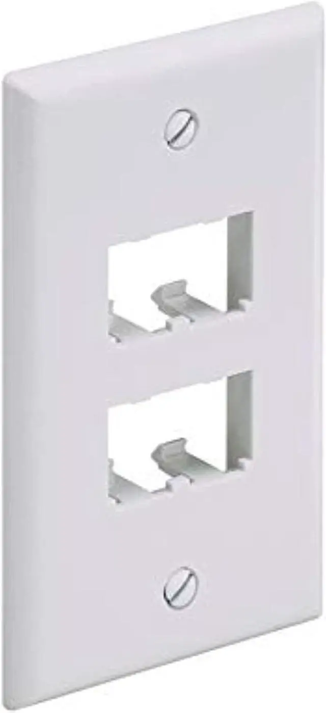 Main image of Cfp4wh 1-Gang 4-Port Faceplate, White
