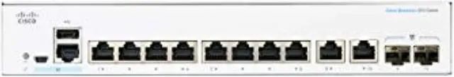 Alt view image 2 of 6 - Business Cbs250-8T-E-2G Smart Switch, 8 Port Ge Ext Ps, 2X1g Combo, Limited Lifetime Protection (Cbs250-8T-E-2G-Na)