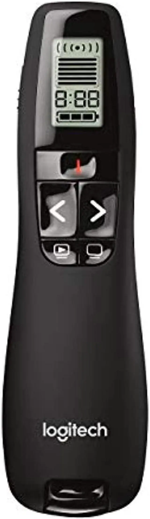 Main image of Logitech Professional Presenter R800, Wireless Presentation Clicker Remote With Green Laser Pointer And Lcd Display, Black