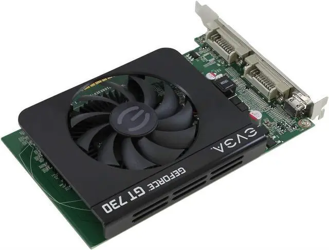 Alt view image 5 of 7 - EVGA GeForce GT 730 1GB DDR3 128bit Dual DVI mHDMI Graphics Card 01G-P3-2731-KR