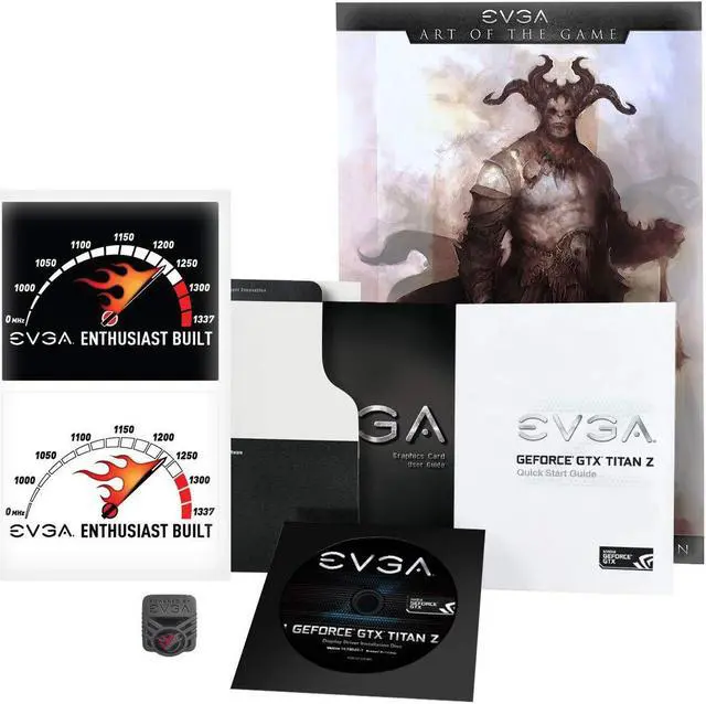 Alt view image 2 of 7 - EVGA GeForce GTX TITAN Z Superclocked 12GB GDDR5 768bit PCI-E Graphic Card (12G-P4-3992-KR)