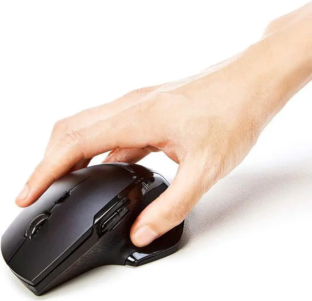 Alt view image 6 of 11 - Amazon Basics Full-Size Ergonomic Wireless PC Mouse with Fast Scrolling